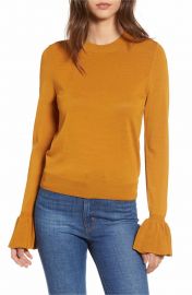 Leith Flare Cuff Sweater at Nordstrom